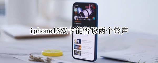 iphone13双卡能否设两个铃声