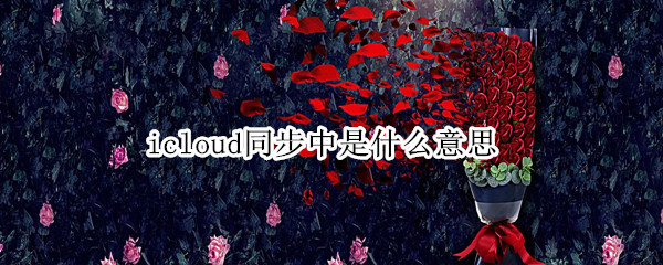 icloud同步中是什么意思