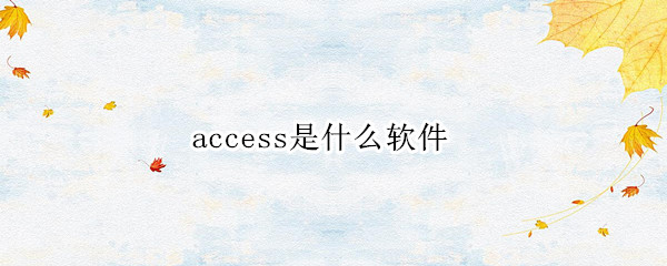 access是什么软件