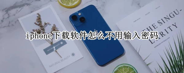 iphone下载软件怎么不用输入密码