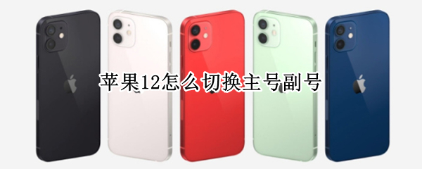 苹果12怎么切换主号副号